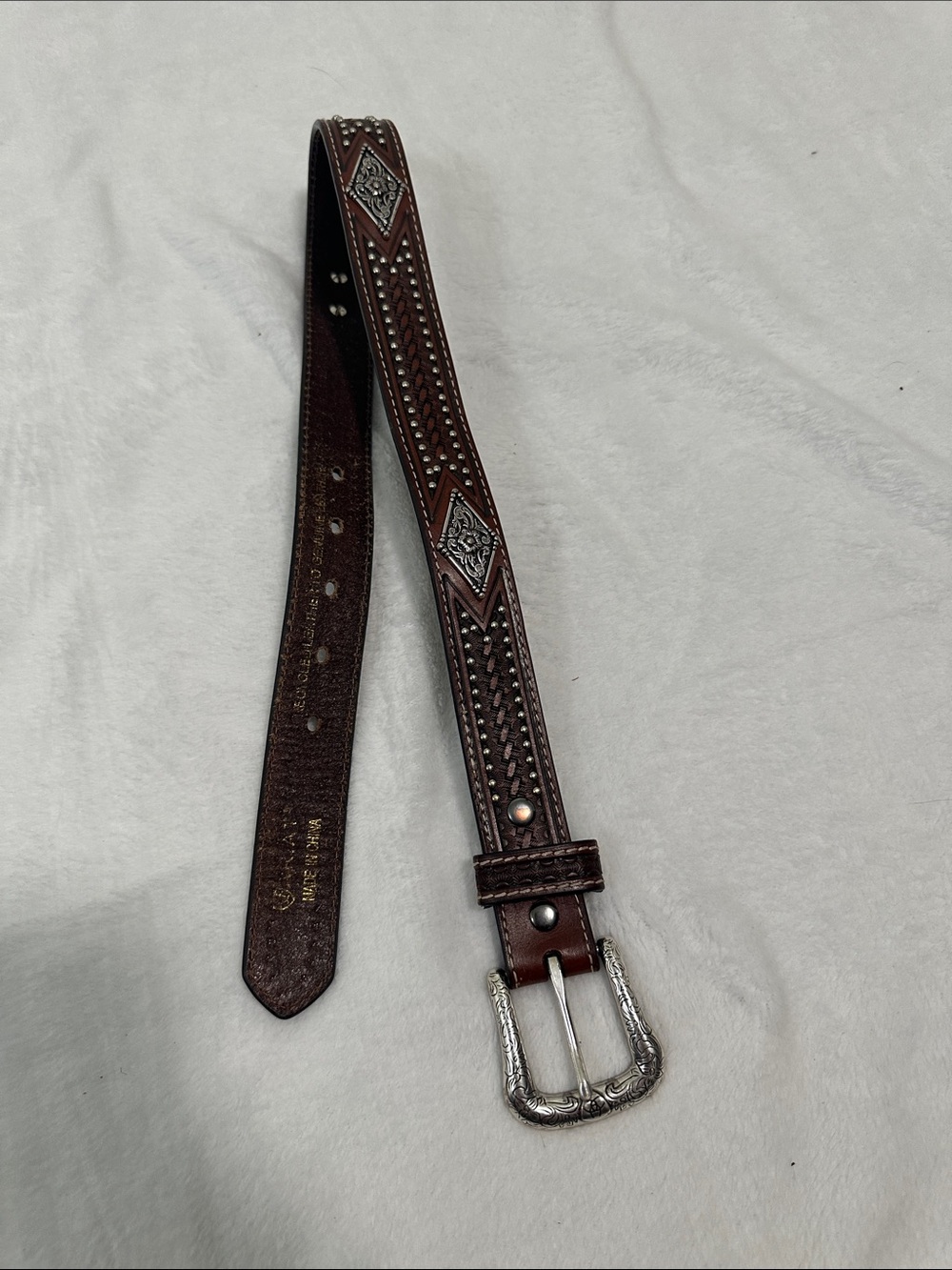 🐴 Ariat Leather Boys Belt Size 5/6